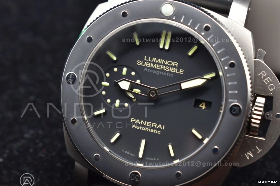 Strap 1003 O Clone V on Edition 1:1 Super Best P.9000 Black PAM389 Rubber BestValue VSF 0416